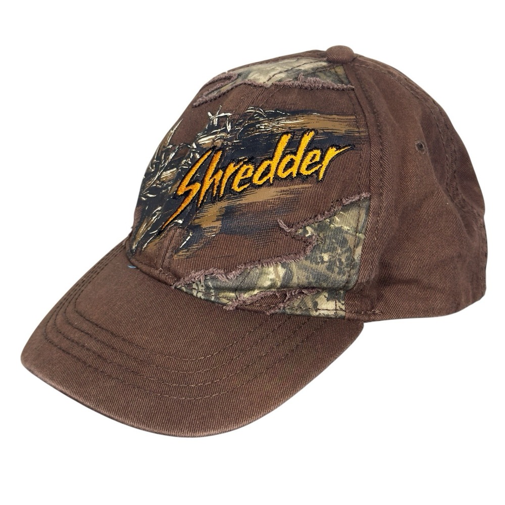 HUNTING Adjustable Hat‎ Cap:  BUCKWEAR Deer Shredder Distressed Camo